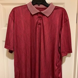 MENS POLO SHIRT SIZE-XL COLOR-BURGUNDY